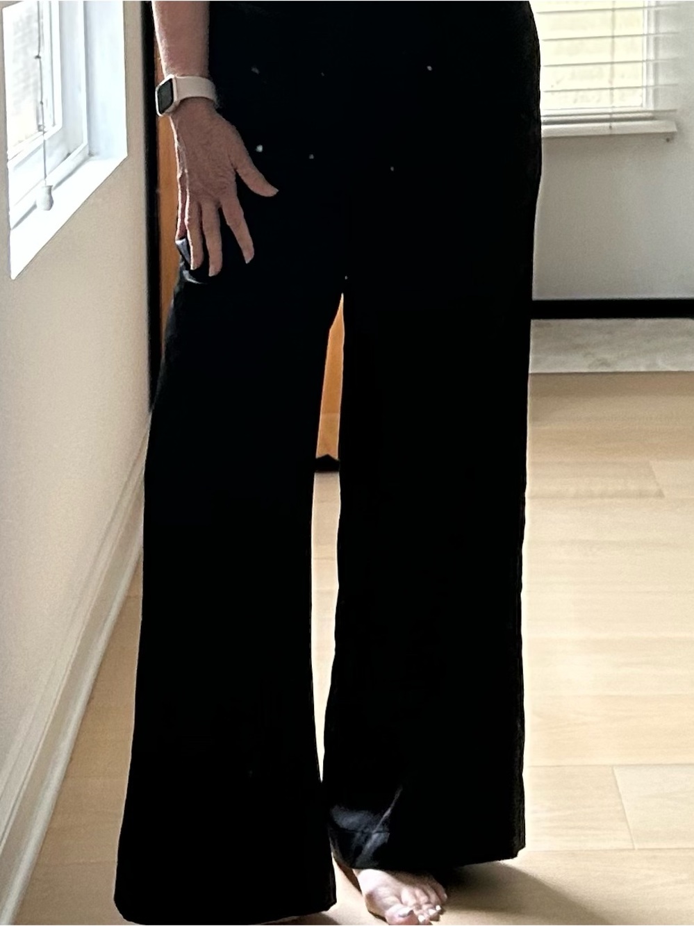 Aqua Wide Leg Black Pants XS